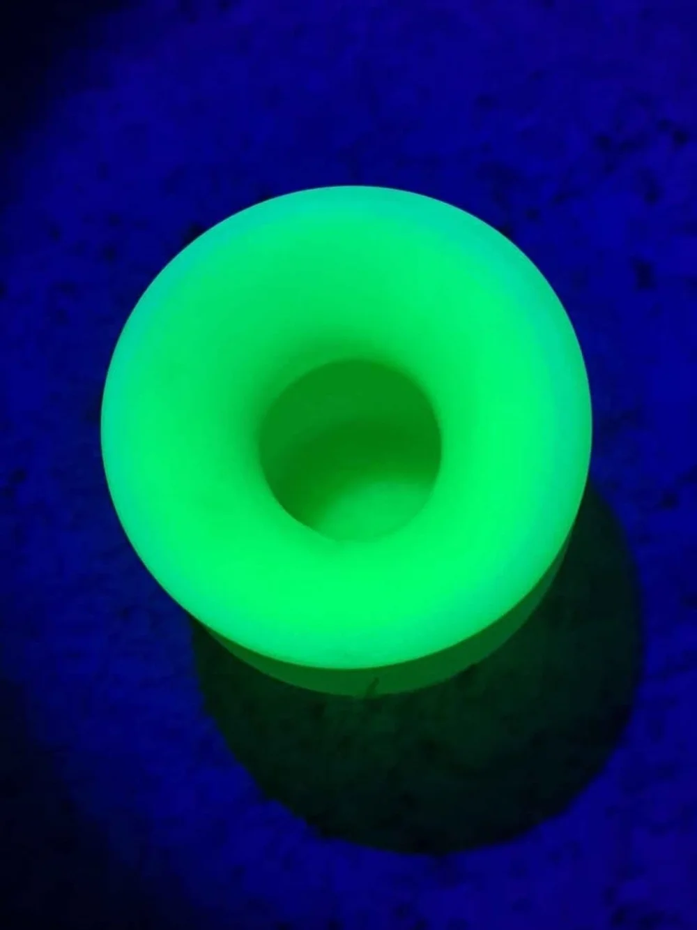 Fenton Uranium Glass Floral Vase Signed By Artist